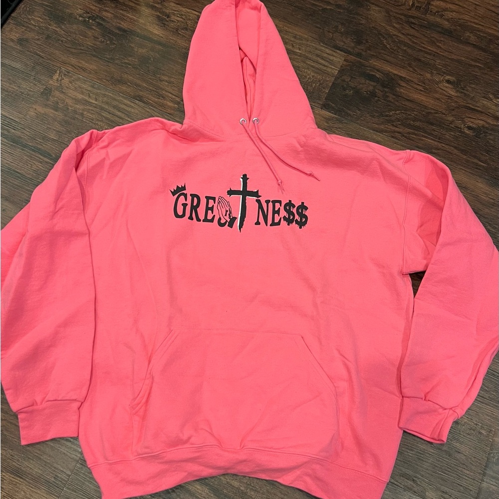 Pink hoodie